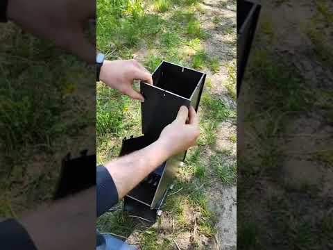 Турбопечка для кемпінгу з тризубом дров'яна для відпочинку на природі швидко нагрівається до потрібної температури, відео 1