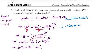 Math 107 - Section 6.7 — Financial Models