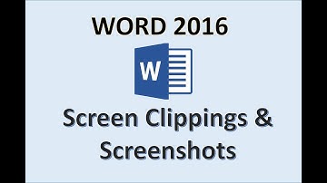 Word 2016 - Screenshot in Word - How to Insert & Take a Screen Clipping Shot in Microsoft Office 365