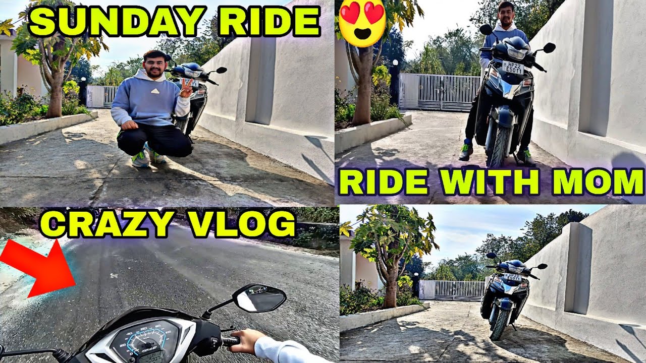 SUNDAY RIDE WITH MOM 😍 CRAZY SCOOTY VLOG 🔥 - YouTube