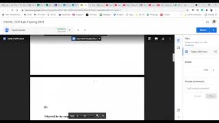 Object Oriented Programming (CS-105) Lecture 17