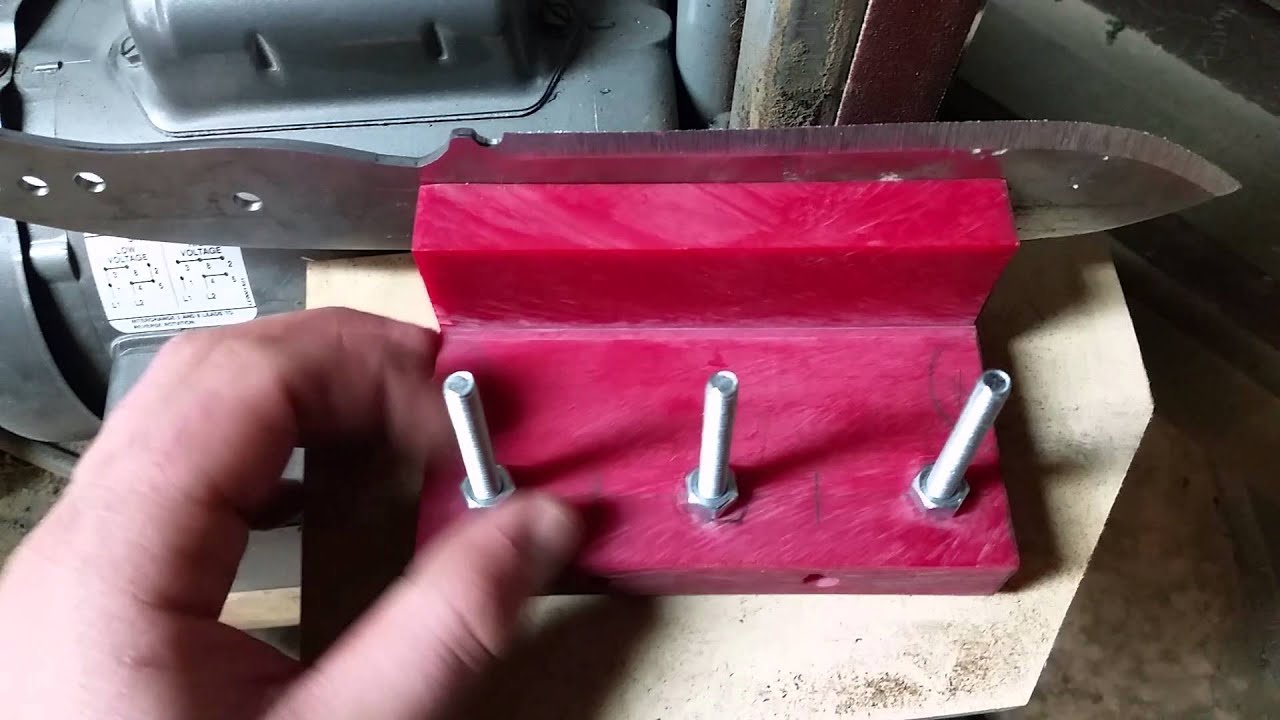Knife grinding and sharpening jig YouTube