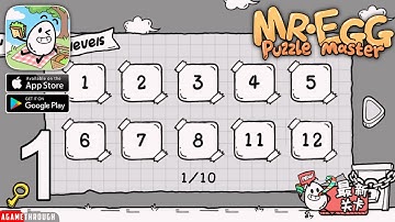 NEW ADVENTURE CHINESE Mr Egg - Puzzle Master All Levels 1 - 12 Guide / Tutorial / Walkthrough