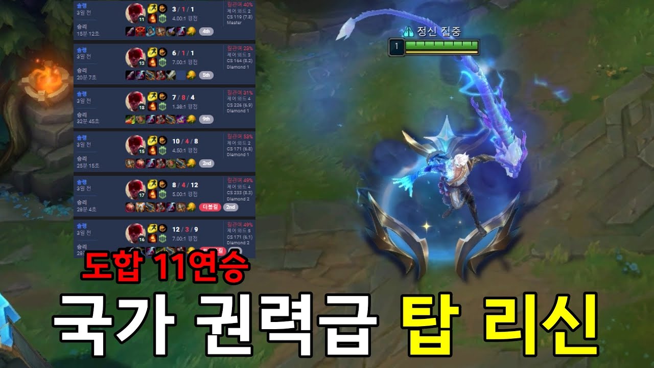 국가권력급 탑 리신