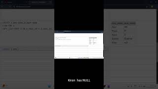 This NULL in SQL Just Saved Your Interview 👀 | LEFT JOIN Explained #shorts  #sqlinterview
