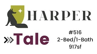 Harper | 917sf Tale 2-Bedroom/1-Bathroom (#516)