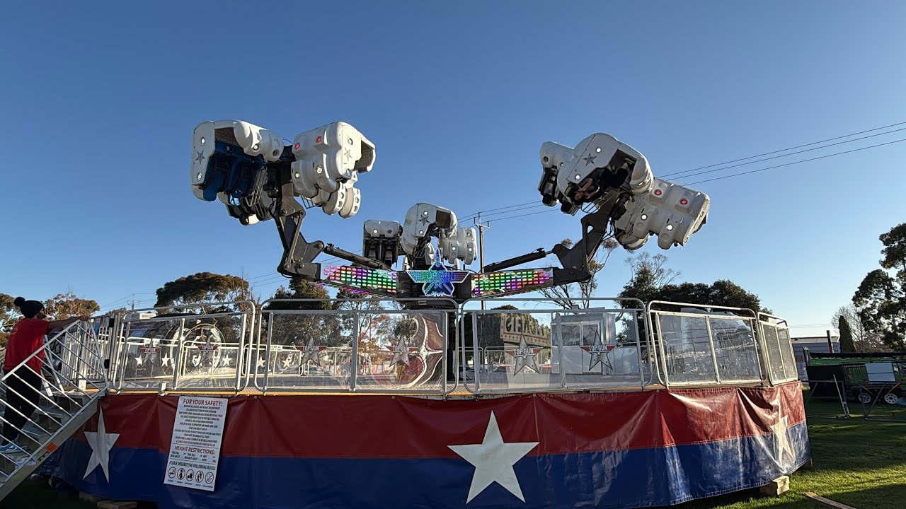 Top Gun Fair Ride Top Gun Ride OFF RIDE - Bonython Super Carnival 2025 - YouTube