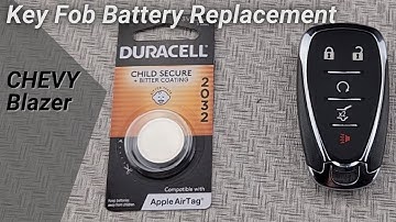 Replace a Chevy Blazer 2019-2025 Key Fob Battery