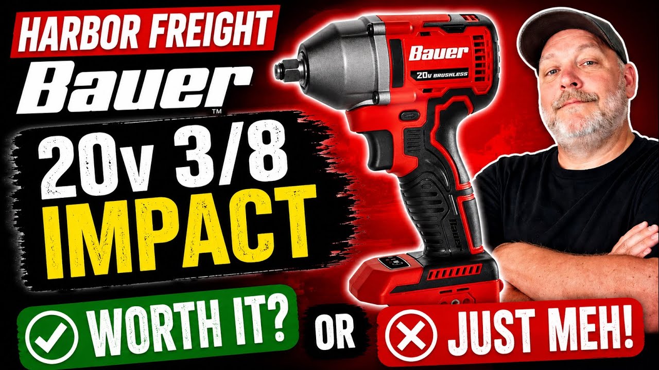 Harbor Freight BAUER 20v 3/8” Brushless Impact Wrench – My Honest