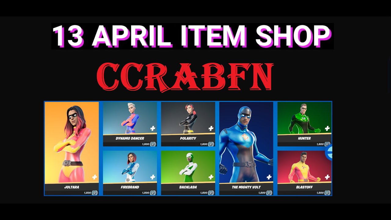 April 13 Item Shop Fortnite April 13 2021 Fortnite Item Shop Fortnite Battle Royale Superhero Skin Back Youtube