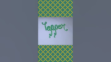 Writing "Topper"" in Cursive Writing | #shorts  #calligraphy