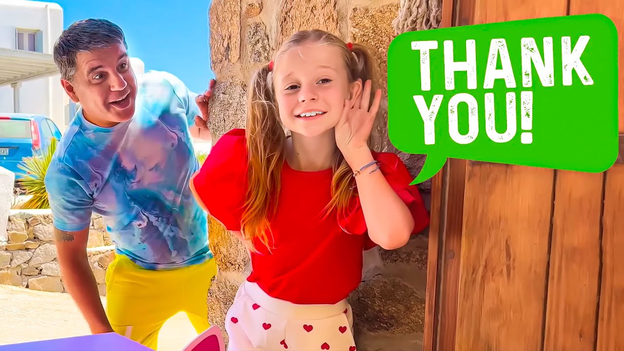 ناستيا تعلم قواعد وآداب التواصل والمزيد قصص المفيدة مع بابا