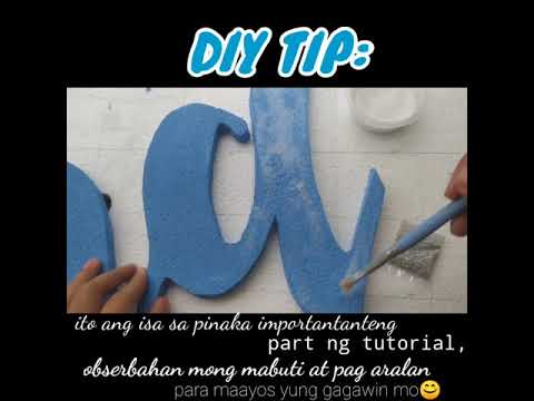 How to apply GLITTERS ON STYROFOAM | Tagalog Version