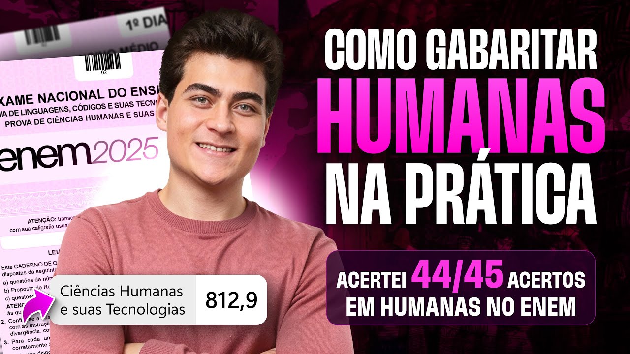 Como GABARITAR HUMANAS no Enem 2025 na PRÁTICA