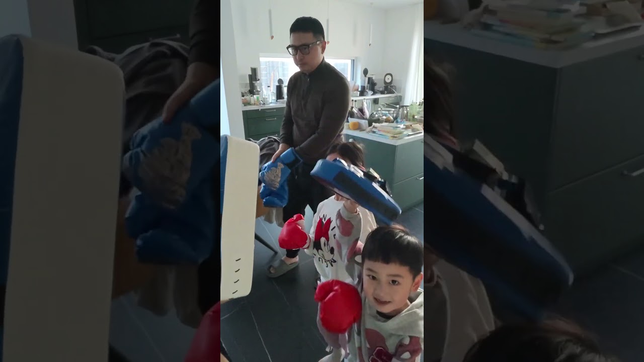 Family boxing time 🥊Laughing, sweating, and making memories together.This is our kind of fun.