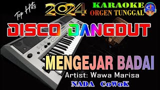 Mengejar Badai ~ Karaoke [Nada Cowok] Wawa Marisa || Disco Dangdut Orgen Tunggal