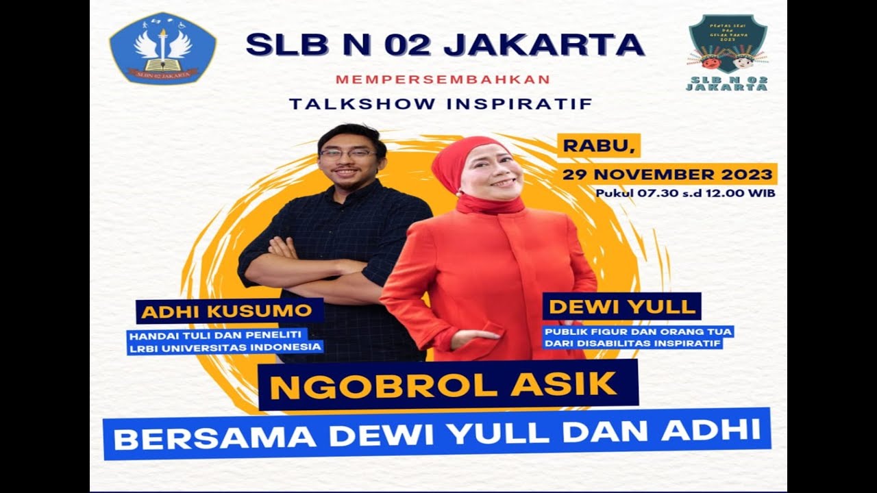 Talkshow Inspiratif 'Ngobrol Asik bersama Dewi Yull dan Adhi'