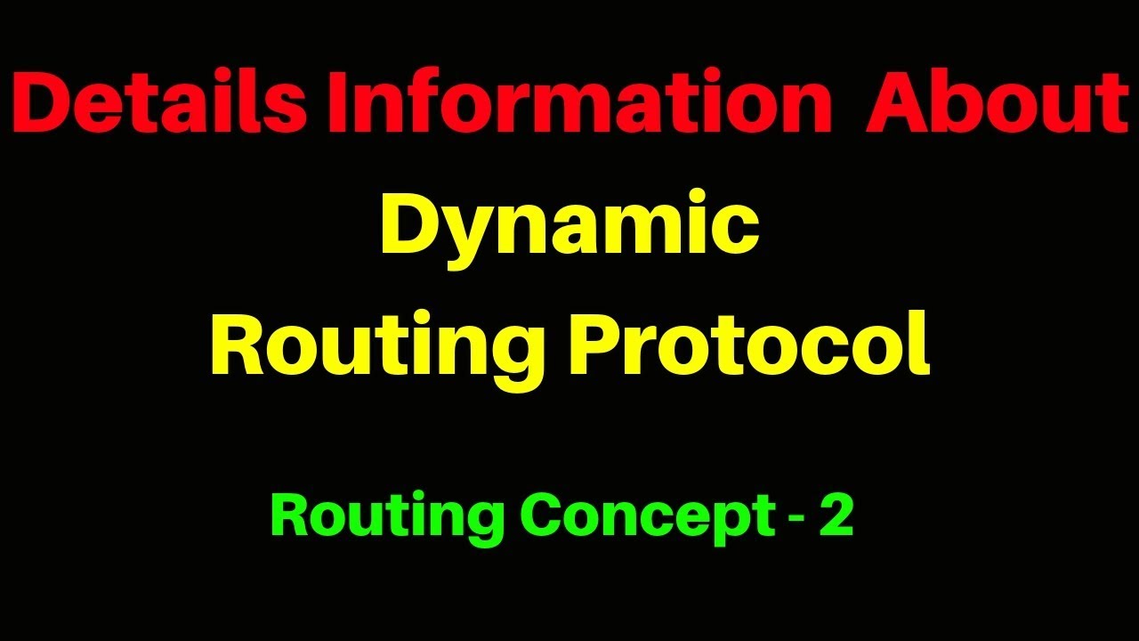 What is Dynamic Routing Protocol ? | How to work Dynamic Routing ...