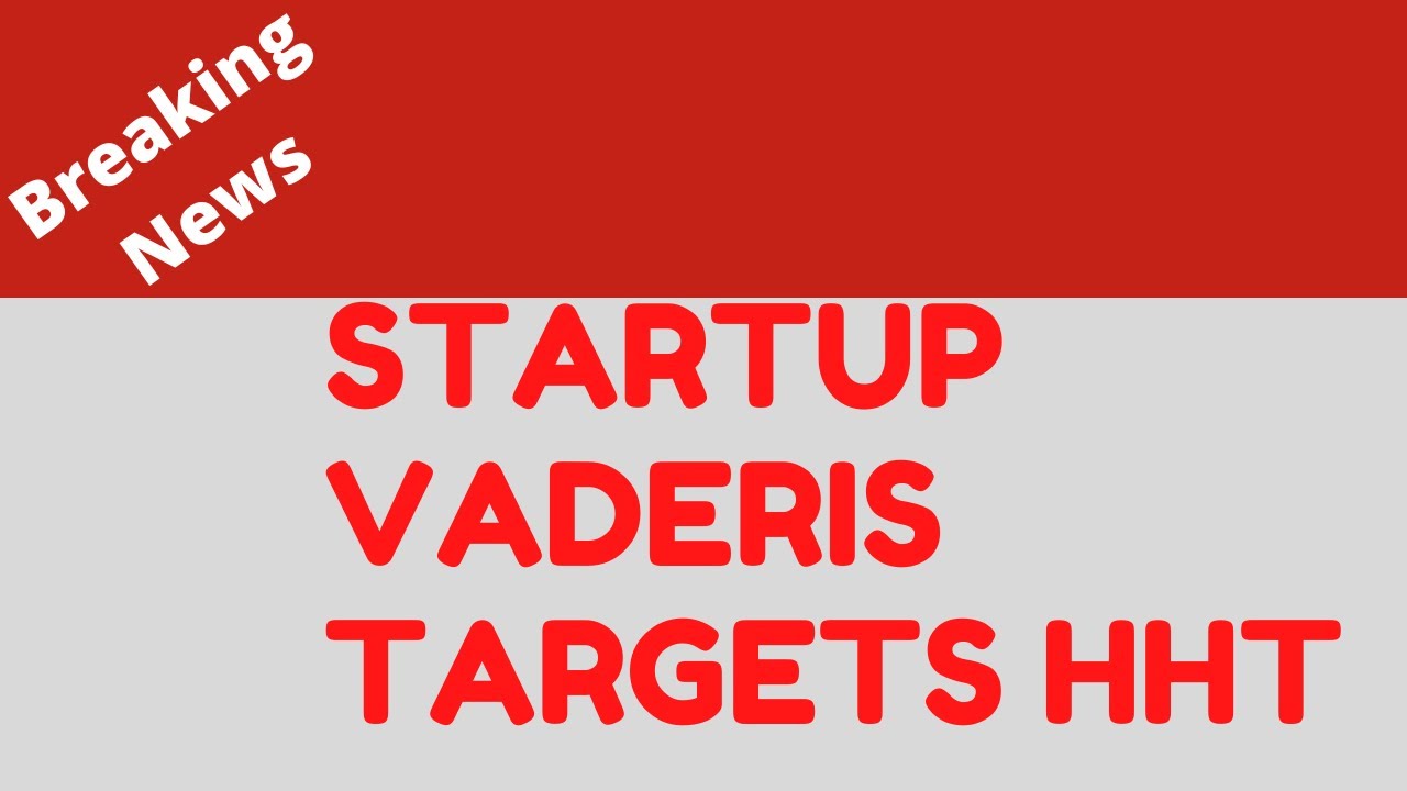 Breaking News: Vaderis, a new startup aims to cure HHT - YouTube
