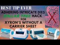 Tip #4 - DOLLAR TREE HACK - Xyron WITHOUT Carrier Sheet - No MORE WEBS on Intricate Die Cuts L👀K