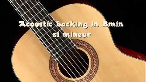 Acoustic guitar backing track in Bmin