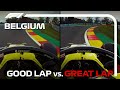 Good Lap Vs Great Lap With Daniel Ricciardo | Belgian Grand Prix