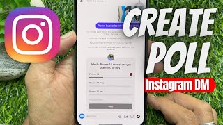 How To Create A Poll On Instagram Dm Instagram Direct Messages Instagram New Update