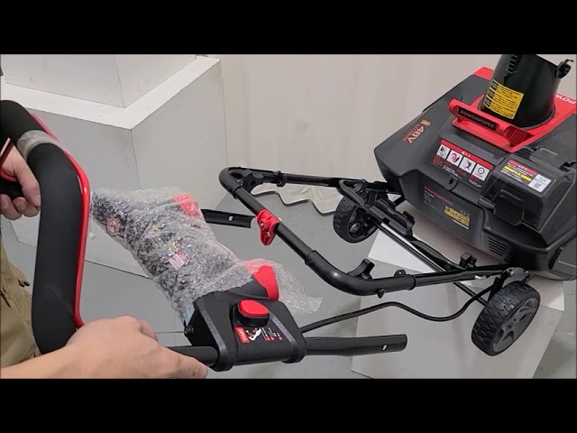 電動除雪機 （SNE402）【組立関連】 ハンドル組立 - YouTube