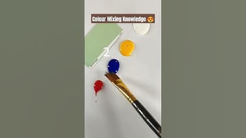 How to mix colours 😯| Colour mixing trick 😍 | Pista Colour mixing #viral #shorts #short #art #pista