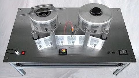 Labels rewinding counting machine automatic label winder counter with eye sensor 半自動標籤複卷機