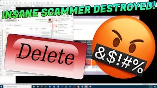 SCAMMER GOES INSANE WHEN I DELETE HIS FILES!