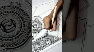 How to draw Mandala art/Camera drawing/ Mandala art/Easy/art#viral#viralshorts#shorts