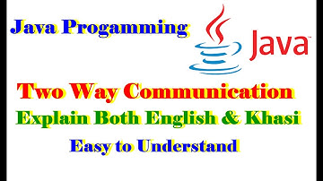 Java program two way communication on Java Networking Socket Explain English and Khasi