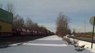 CSX Q112 at Jordan, NY January 22, 2012
