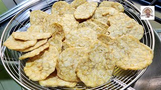 KERIPIK TEMPE SAGU, RENYAH EMPUK, PALING LARIS SAAT LEBARAN.
