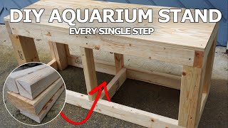 Aquarium Stand Build  Every Step to DIY a Aquarium Stand