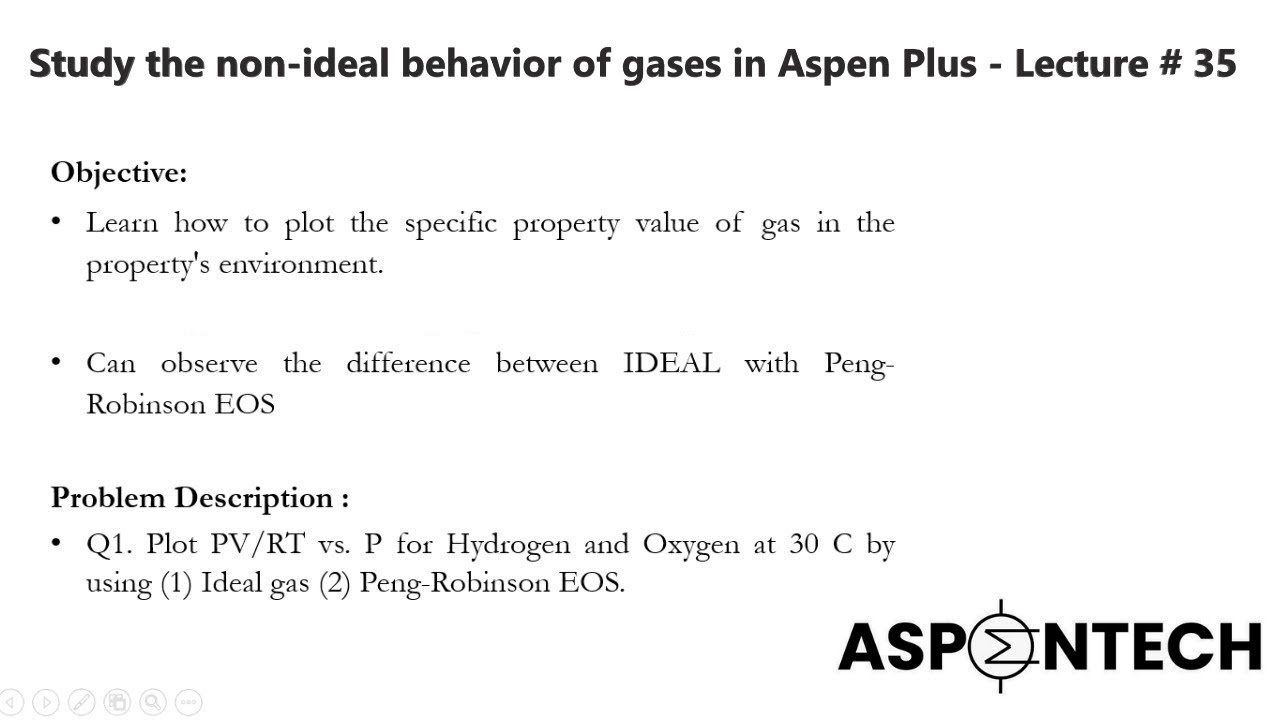 T Xy P Xy And Y X Diagrams For A Binary Mixture Using Aspen Plus Lecture 37 Youtube