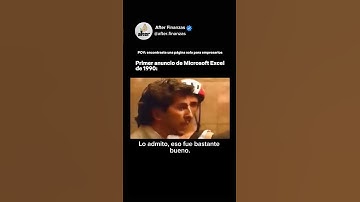 El anuncio de Microsoft Excel de 1990