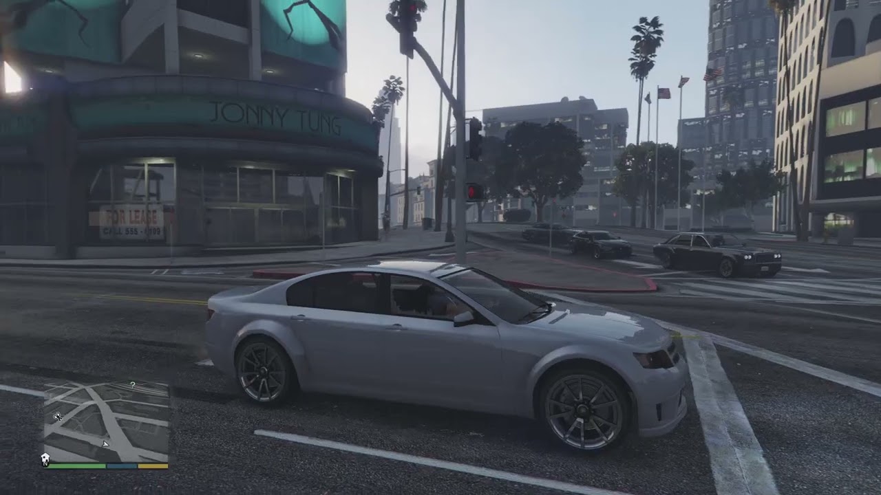 GRAND THEFT AUTO STORY MODE AND DRIVING IN THE DAYTIME WITH NO TRAFFIC 