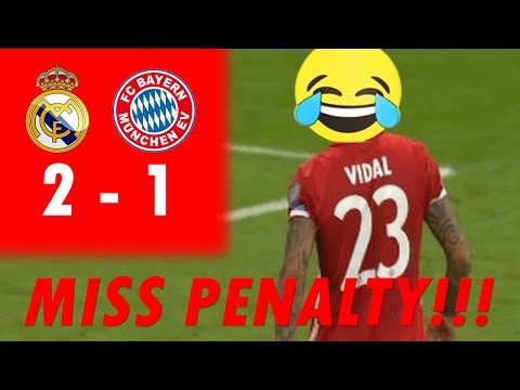 VIDAL MISS PENALTY!!! Bayern Munchen vs Real madrid (1-2) Chance & Goal (13 April 2017)