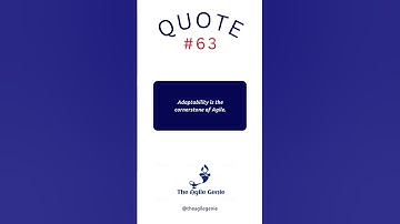 Adaptability is the cornerstone of Agile. #agile #scrum #ai #safe #lpm #pmp #scrummaster #product