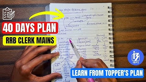 40 Days RRB CLERK Strategy 2026🔥 Crack RRB CLERK This Time ✅️ Harshit Patel