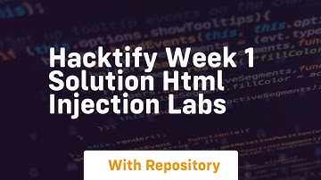 Hacktify week 1 solution html injection labs