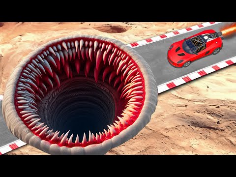 Testing CARS vs HUGE MONSTER POTHOLES in GTA 5!