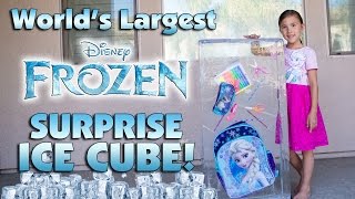 Worlds Largest Frozen Frozen Surprise Ice Cube