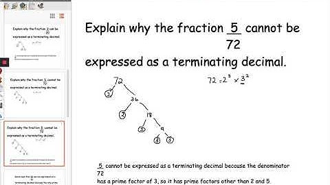 NP13 - The Prime Factor Rule for Terminating and Recurring Decimals