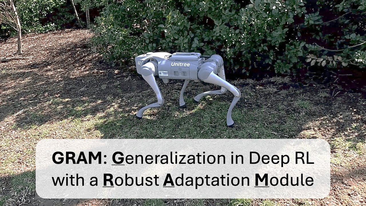 GRAM: Generalization in Deep RL with a Robust Adaptation Module