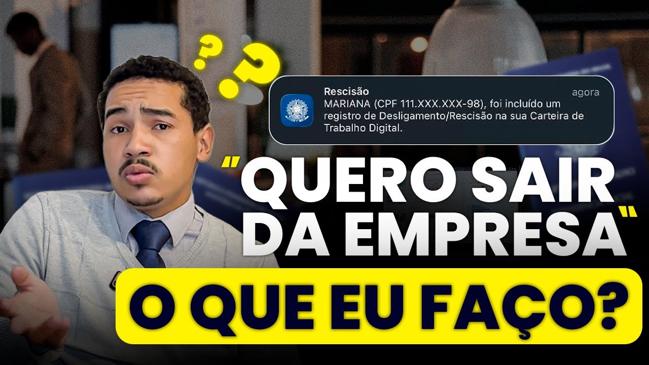 CUIDADO! 🛑 Não Peça Demissão Antes de Ver Esse Vídeo (SEUS DIREITOS)