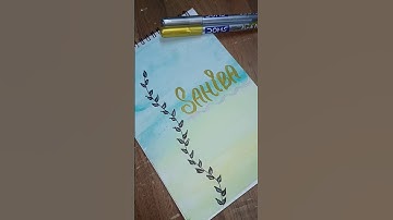 Sahiba ❤️Name art 🌼✨#youtubeshorts #viral #shorts