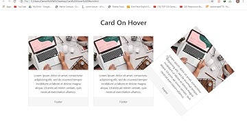 Bootstrap Card Hover Effect Using Css Only
